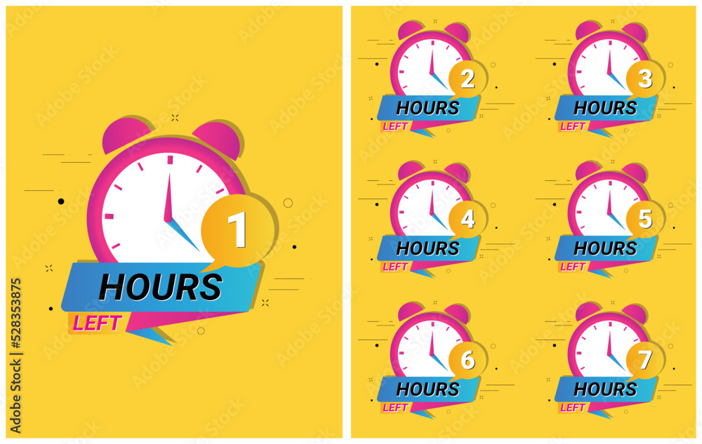 Time countdown vector art, icons, and graphics