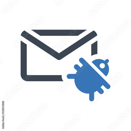 Email malware icon