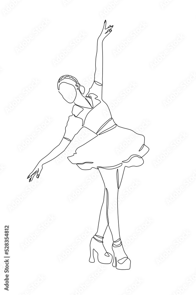line art of ballerina line art of ballerina