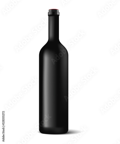 Wine bottle isolated on white is png file