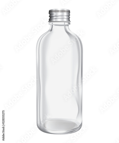Glass bottle isolated png file for decorate