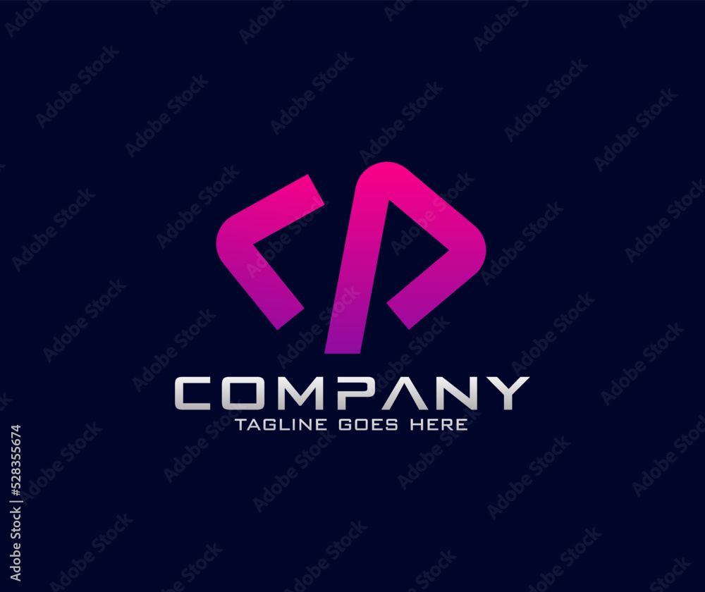 Modern letter c p programming technology logo design
Modern letter c p programming technology logo design