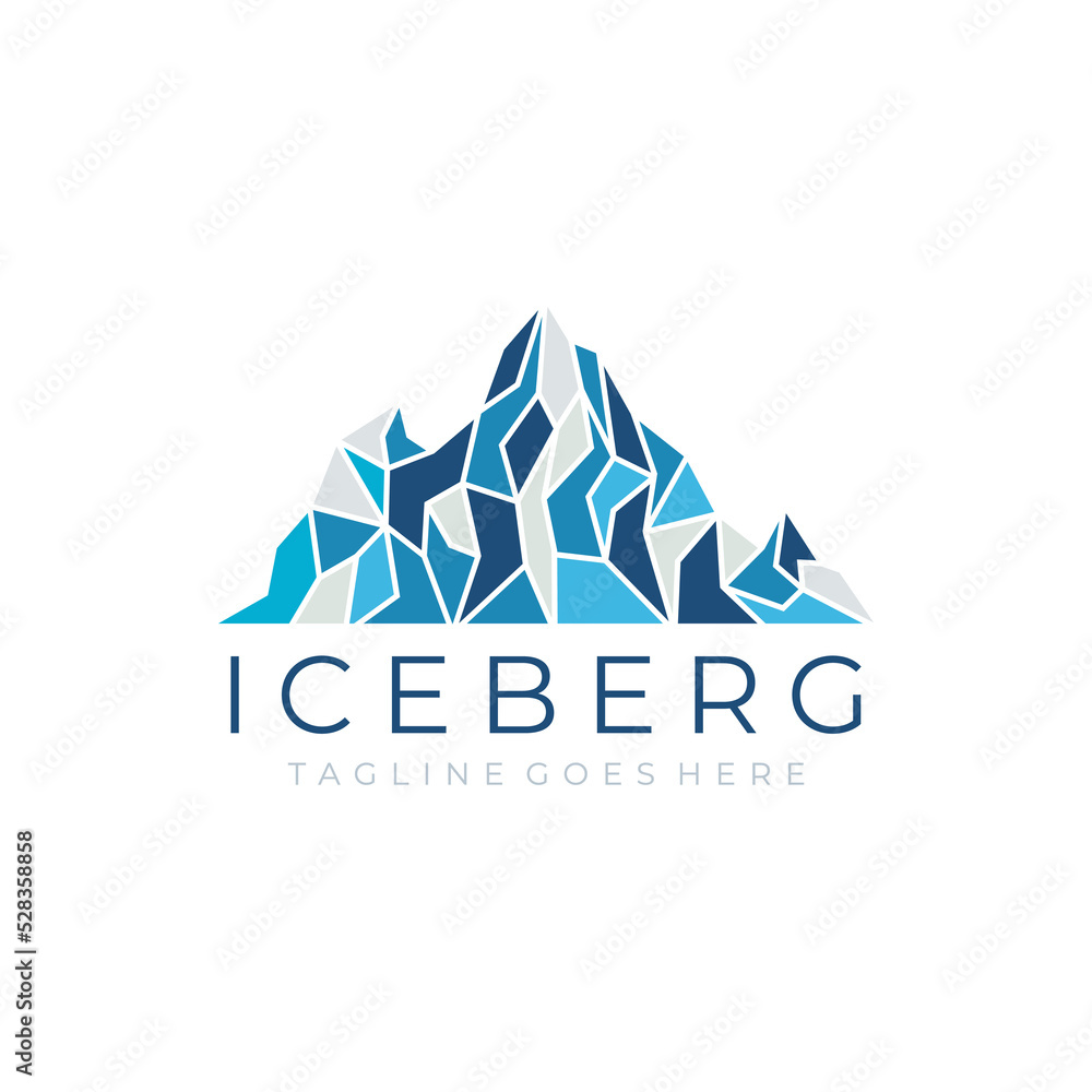 Iceberg logo design vector illustration Iceberg logo design vector illustration