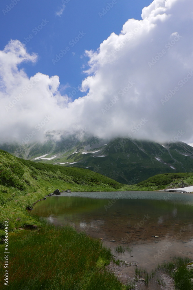 Murodo is at 2,500 m, this is the highest point on the Tateyama Kurobe Alpine Route. There are many places that you can take a walk to, such as Mikurigaike.