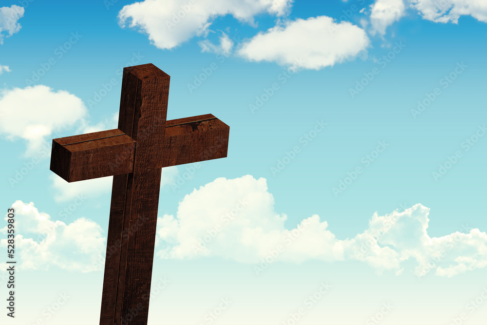 Cross against sky