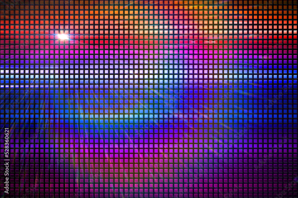 Digitally generated cool disco background