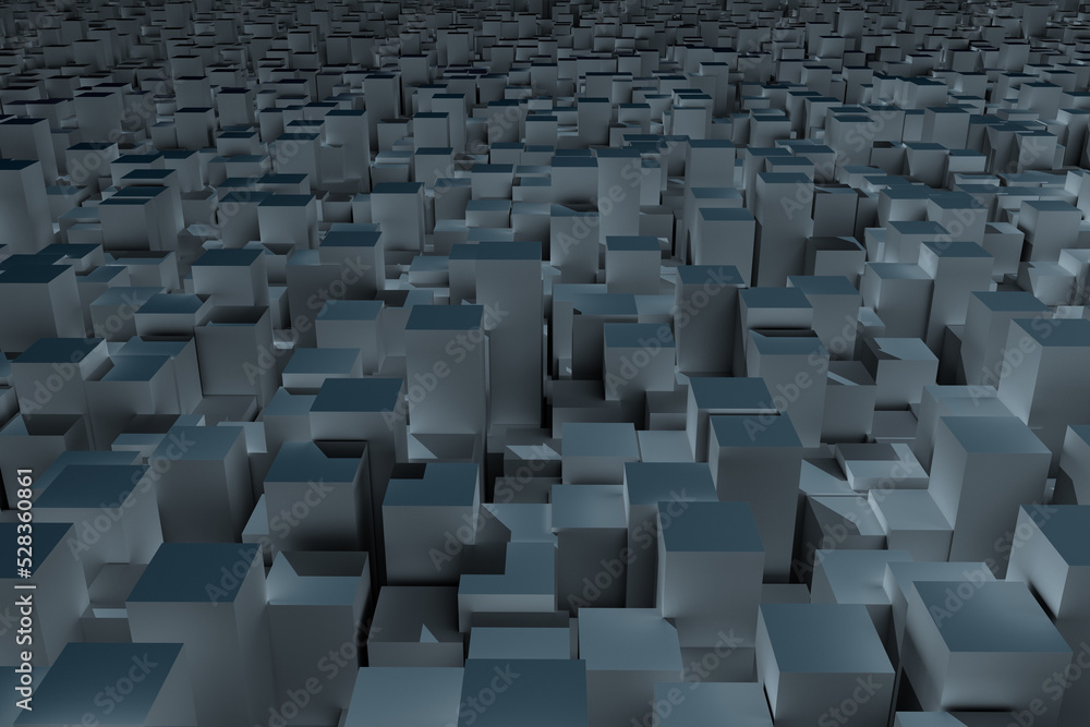 Fototapeta premium Digitally generated image of blocks