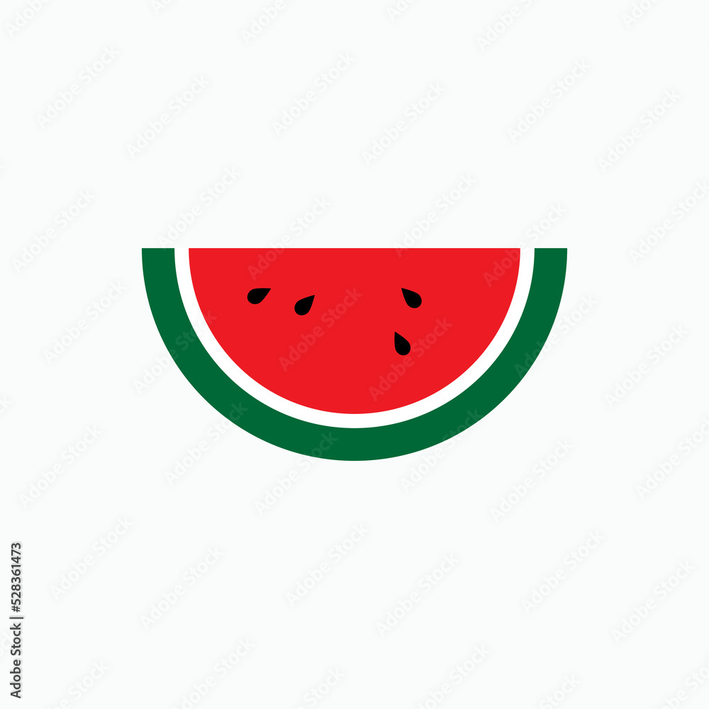 Slices of Watermelon Icons. Fresh Fruit Slice Symbol - Vector. Slices of Watermelon Icons. Fresh Fruit Slice Symbol - Vector.