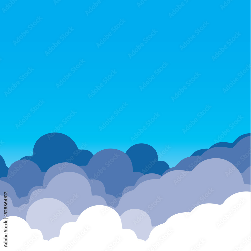 Blue sky with clouds background vector illustration design. Blue sky with clouds background vector illustration design.