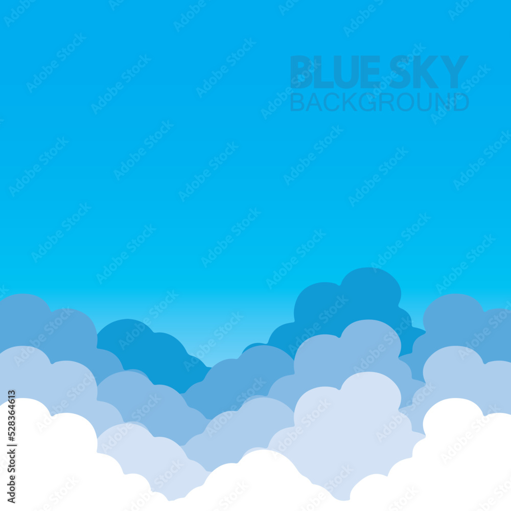 Blue sky with clouds background vector illustration design. Blue sky with clouds background vector illustration design.