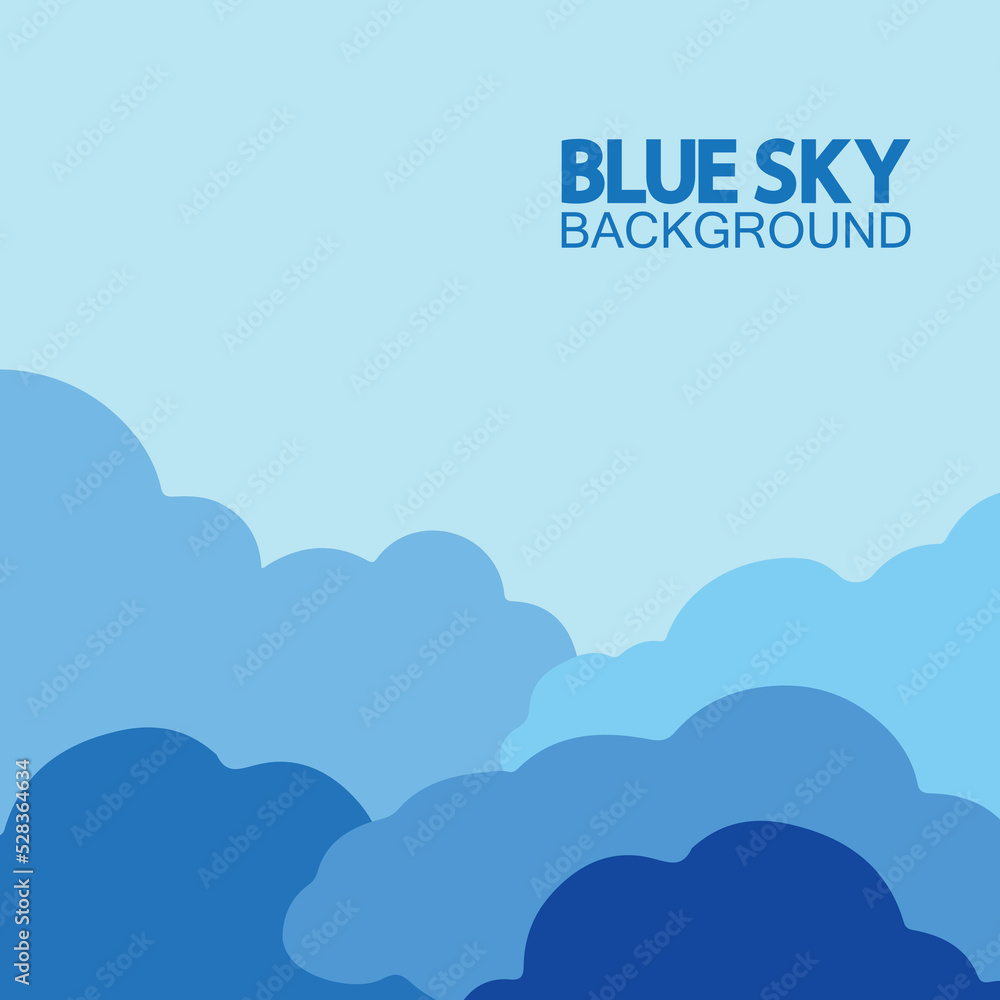 Blue sky with clouds background vector illustration design. Blue sky with clouds background vector illustration design.