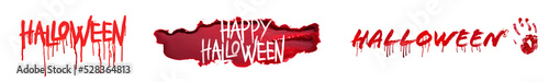 Words HALLOWEEN written in ...
