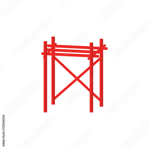 Scaffolding icon design template vector illustration