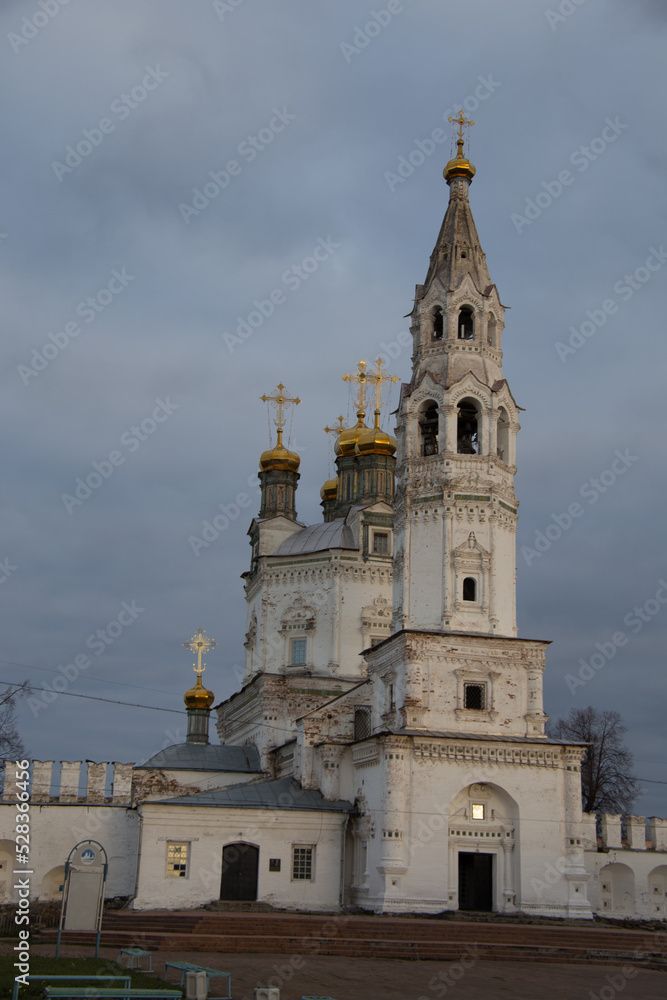 Trinity cathedral in Verkhoturye city. Trinity cathedral is a UNESCO world heritage site. Verhoturye city, Sverdlovsk region, Russia. Trinity cathedral in Verkhoturye city. Trinity cathedral is a UNESCO world heritage site. Verhoturye city, Sverdlovsk region, Russia.