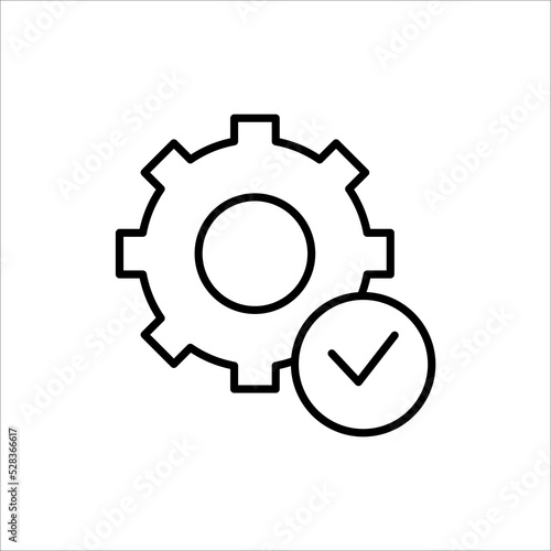 execution concept line icon. Simple element illustration. execution concept outline symbol design.