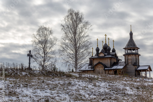 Temple of all saints of Ural and Siberia near the Verhoturye city. Sverdlovsk region, Russia.