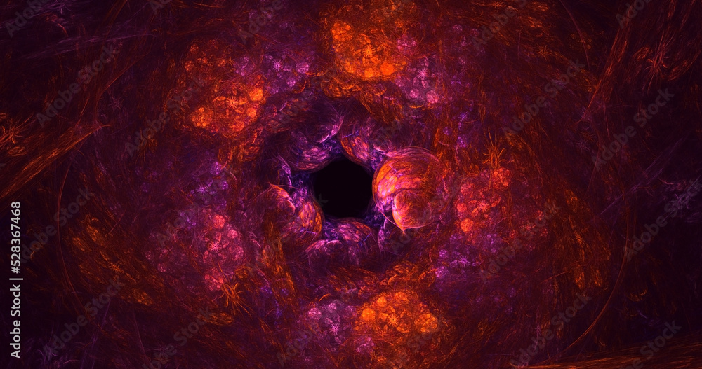 Fototapeta premium 3D rendering abstract round light background