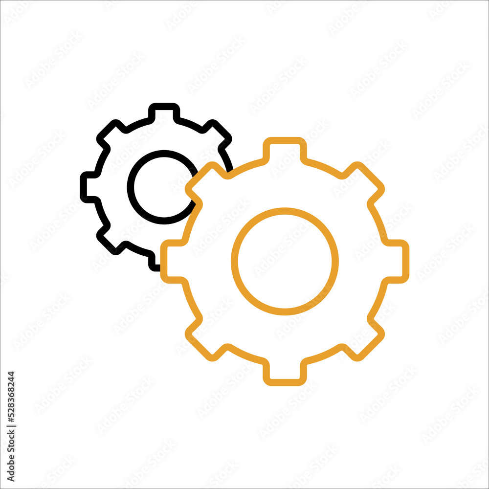 Gear Symbol Icon Vector Design Illustration