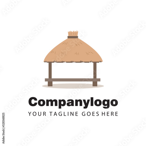 simple saung flat design for logo company photo