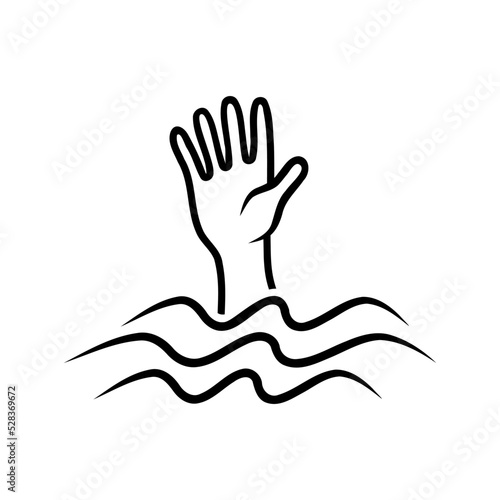 Simple And Clean Hand Drown Icon Sign Vector Illustration On White Background