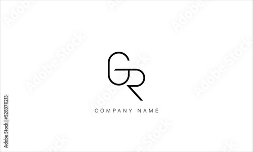 GR, RG Abstract Letters Logo Monogram