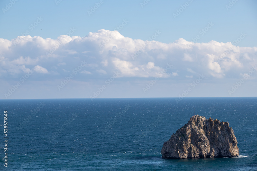 marine nature rocky mountains in the sea against the sky marine nature rocky mountains in the sea against the sky