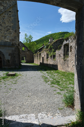 ruins of the old arms factory of Orbaizeta, Navarre, Spain photo