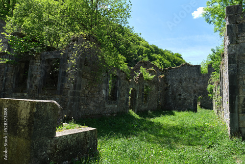 ruins of the old arms factory of Orbaizeta, Navarre, Spain photo