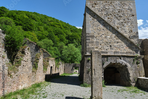 ruins of the old arms factory of Orbaizeta, Navarre, Spain photo