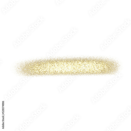 Gold Glitter Brushstroke