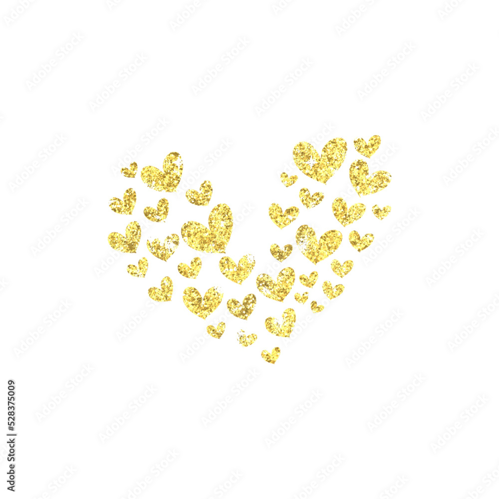Gold Glitter Hearts Gold Glitter Hearts