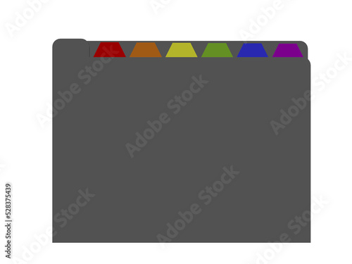 File folder. 3d Vector illu...
