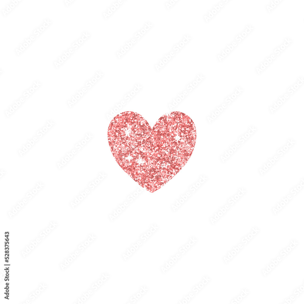 Pink Glitter Heart