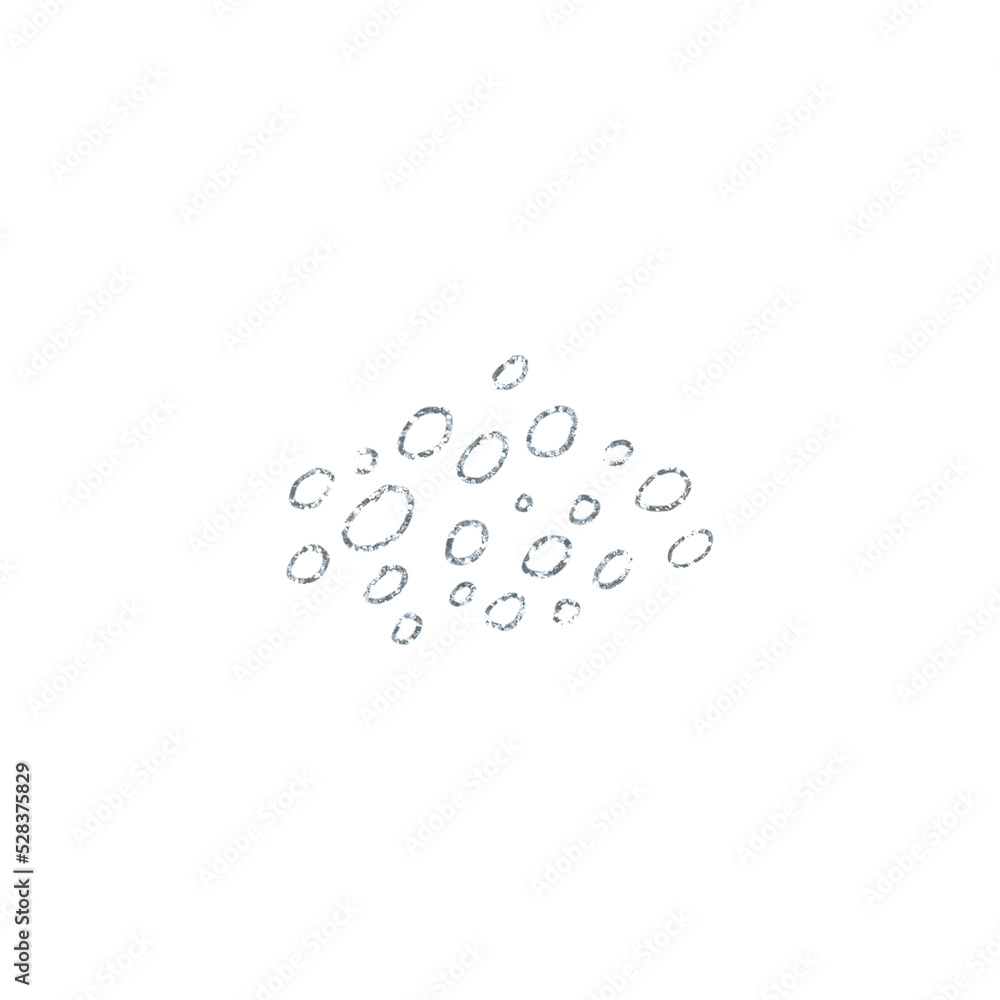 Silver Glitter Circle Outlined Silver Glitter Circle Outlined