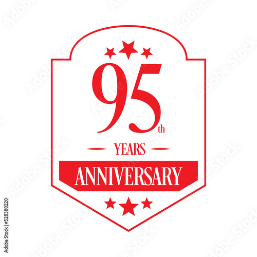 Luxury 959th years anniversary vector icon  logo. Graphic design element