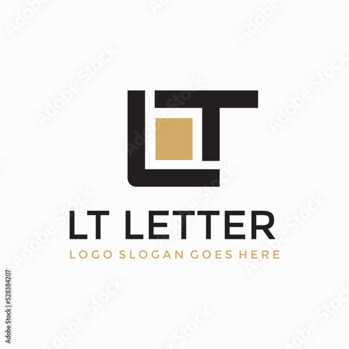 LT Letter industry logo vector image