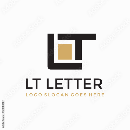 LT Letter industry logo vector image photo