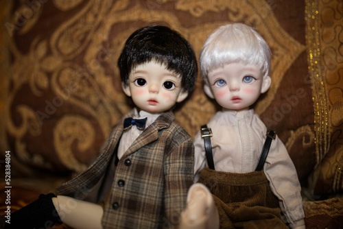 Photography BJD dolls in Shanghai mansion with fancy suits