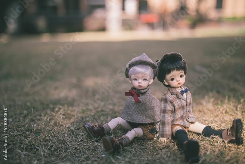 Photography BJD dolls in Shanghai mansion with fancy suits