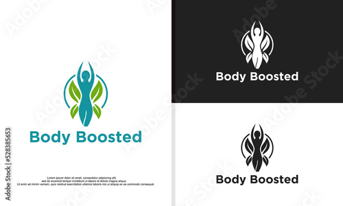 logo illustration vector graphic of body booster supplement