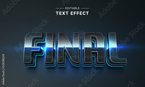 Editable text style effect - Techno text style theme. Cyber technology text style. Cyber monday.