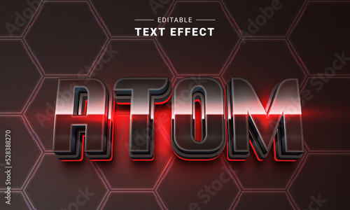 Editable text style effect - Techno text style theme. Cyber technology text style. Cyber monday.