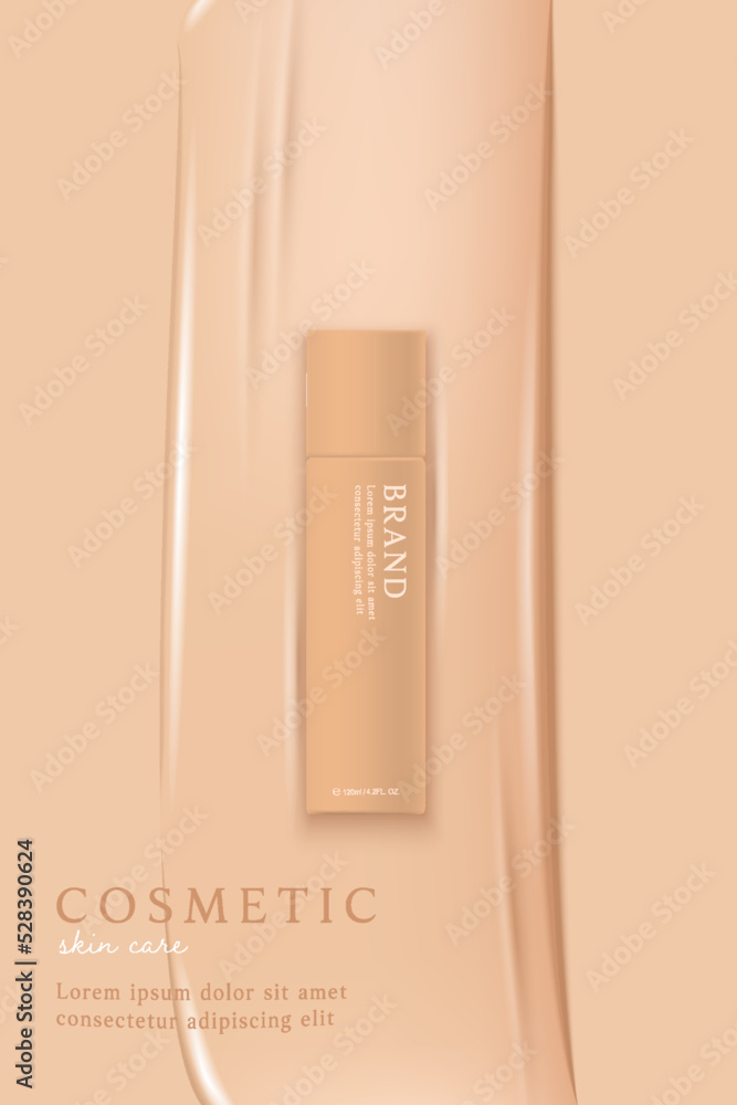 liquid foundation and cosmetics product ads template. liquid foundation and cosmetics product ads template.