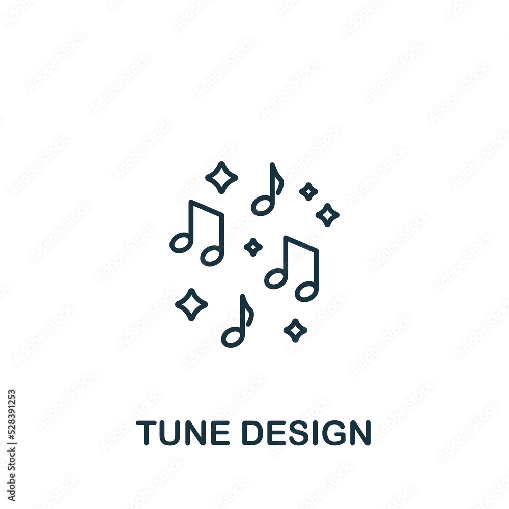 Tune Design icon. Line simple Web Development icon for templates, web design and infographics Tune Design icon. Line simple Web Development icon for templates, web design and infographics