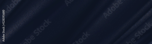 Luxury background with dark fabric folds with golden halftone. Vector illustration.
