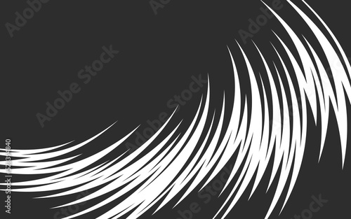 Abstract background with curved spikes pattern and with some copy space area