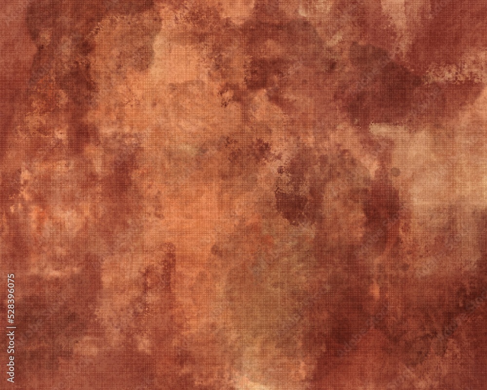 Brown dark rusty speckled background, grungy marbled texture. Asset for greeting, invitation card, banner, montage or collage.