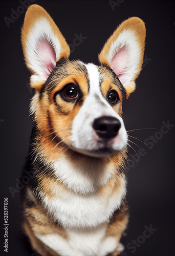 Portrait of Welsh corgi dog