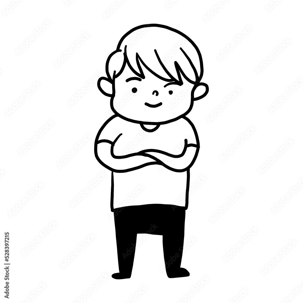 hand-held expression of cute boy character design hand-held expression of cute boy character design
