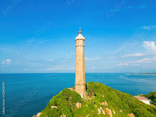 Ke Ga beach at Mui Ne, Phan Thiet, Binh Thuan, Vietnam. Ke Ga Cape or lighthouse is the most favourite destination for visitors to La Gi, Binh Thuan Province. Selective focus. Travel concept.